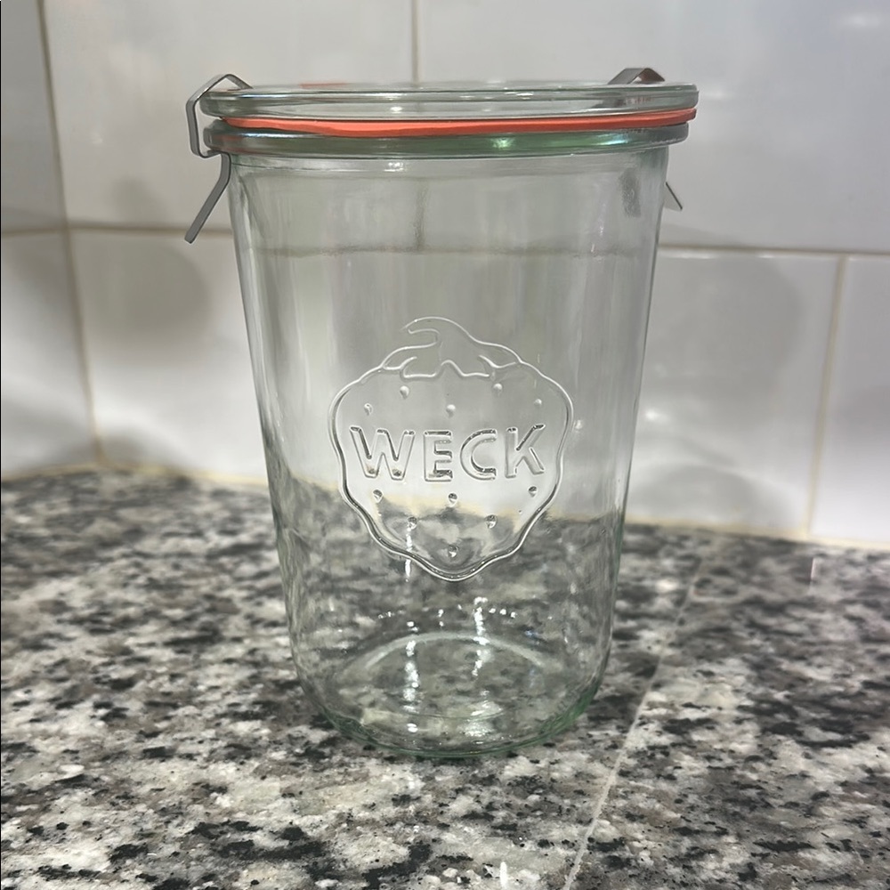 Weck 3/4 liter mold Jar with glass Lid